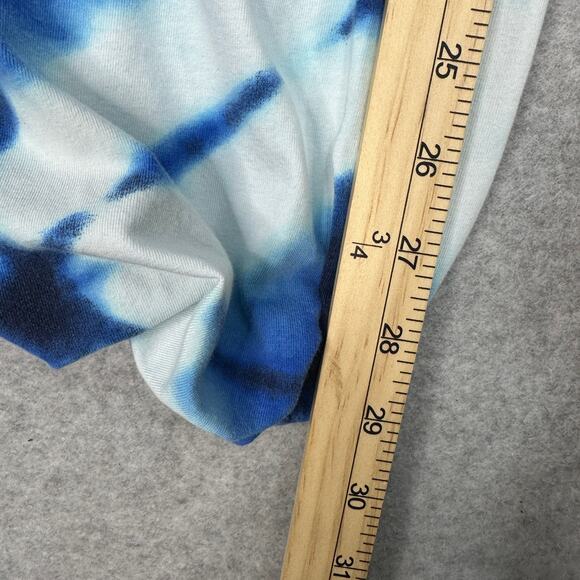FP Movement Hot Shot Crossover Harem Pants SZ M Blue White Tie Dye Elastic Waist - Picture 10 of 11
